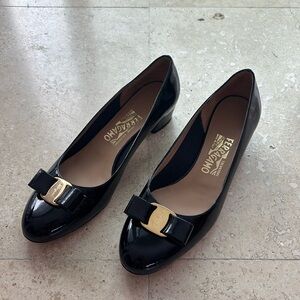 Salvatore Ferragamo Vara Patent Leather Pumps